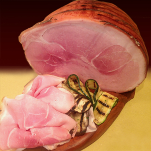 Prosciutto cotto affumicato alla brace, legato a mano